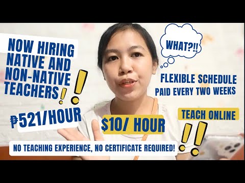 ₱500/hour || ESL COMPANY WITH NO TEACHING EXPERIENCE REQUIRED || ESL Native&Non-Native ESL High Rate