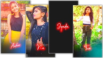 WhatsApp Status Video Kaise Banaye | trending lyrics status | Professional editing in kinemaster