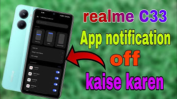 realme C33 phone app notification settings | app notification off setting in realme C33