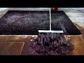 Dirtiest carpet - extremely dirty garden barbecue carpet cleaning satisfying  ASMR