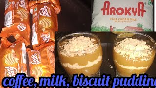 pudding with only 2 main ingredients/coffee pudding/biscuit pudding/youtubevideo youtubecooking