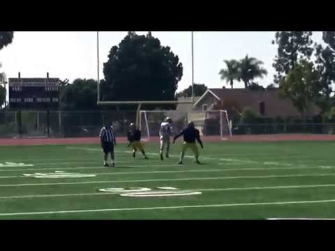Leech with the reception for a Hawks first down