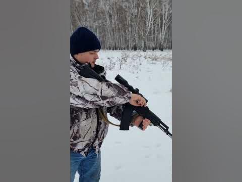 Стрельба с АК 74М на 100м - YouTube