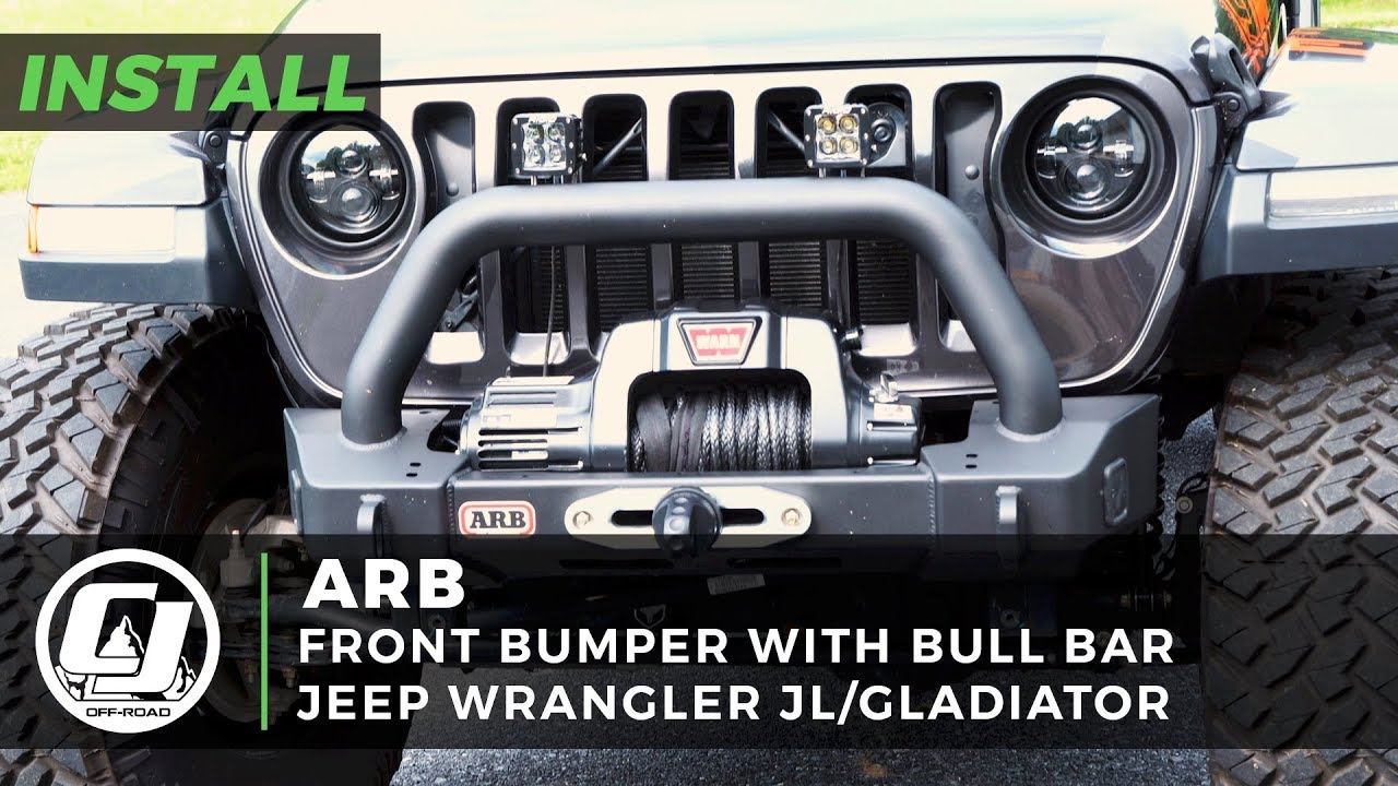 Jeep JL Wrangler/2020 Gladiator Install | ARB Stubby Front Bumper with a  Classic Bull Bar - YouTube