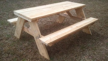 Strong and Easy Picnic Table - Free Plans - 346