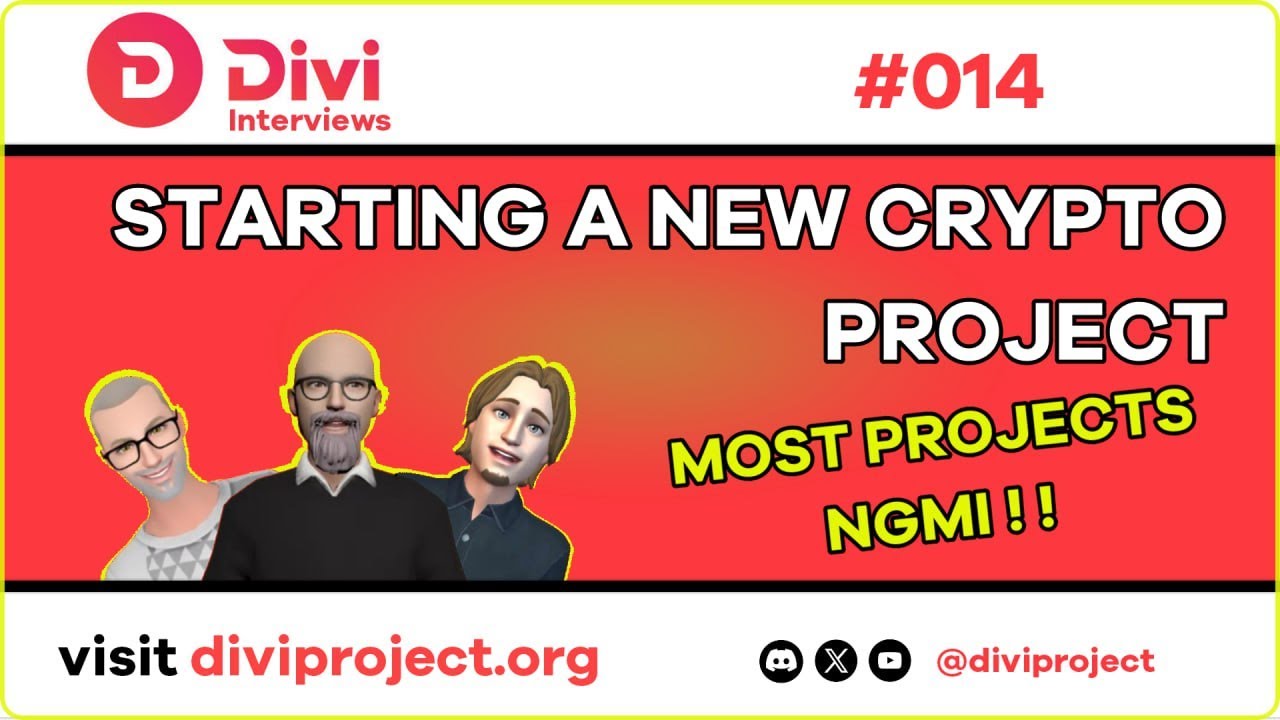 Divi Updates - Episode #14 Starting A New Crypto Project