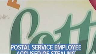 Postal service employee accused of stealing winning lottery ticket from the mail in Florida