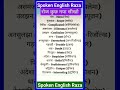 Basic Words for Spoken English |English speaking #spokenenglish #vocabulary #speakenglish #trending