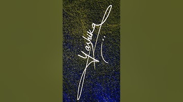 Professional Signature ✍️ Style for Yashika ♥️ #shorts #viral #trending #short #reels
