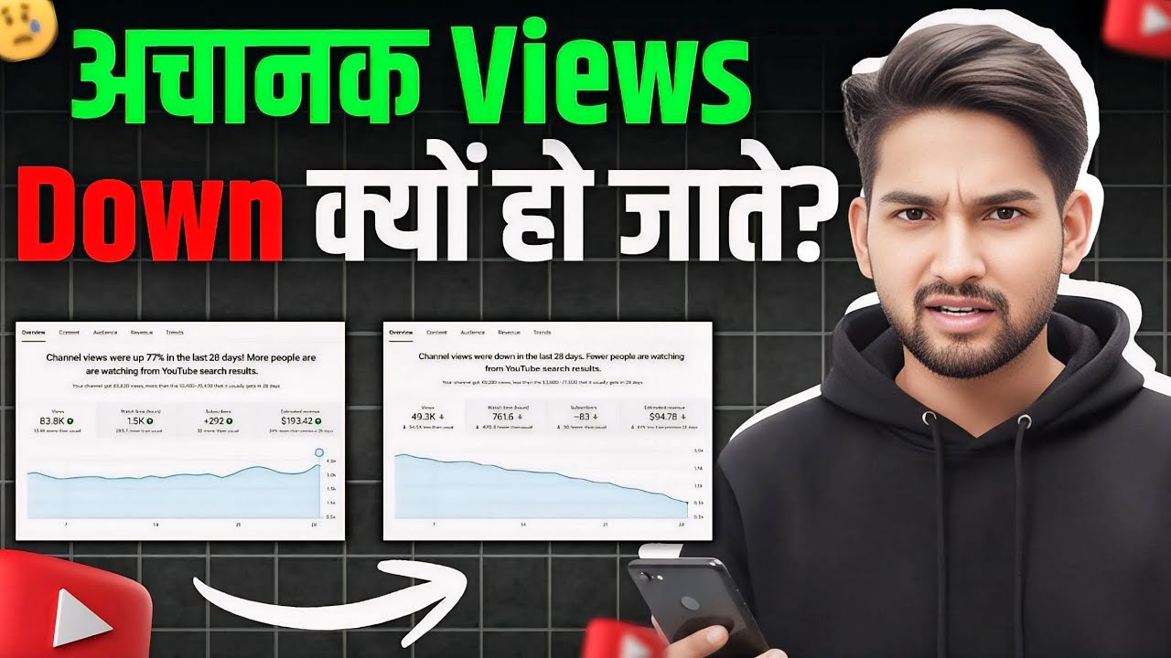 Achanak Views Down Kyu Ho Jate Hain? 📉 (Asli Wajah Aur Solution ...