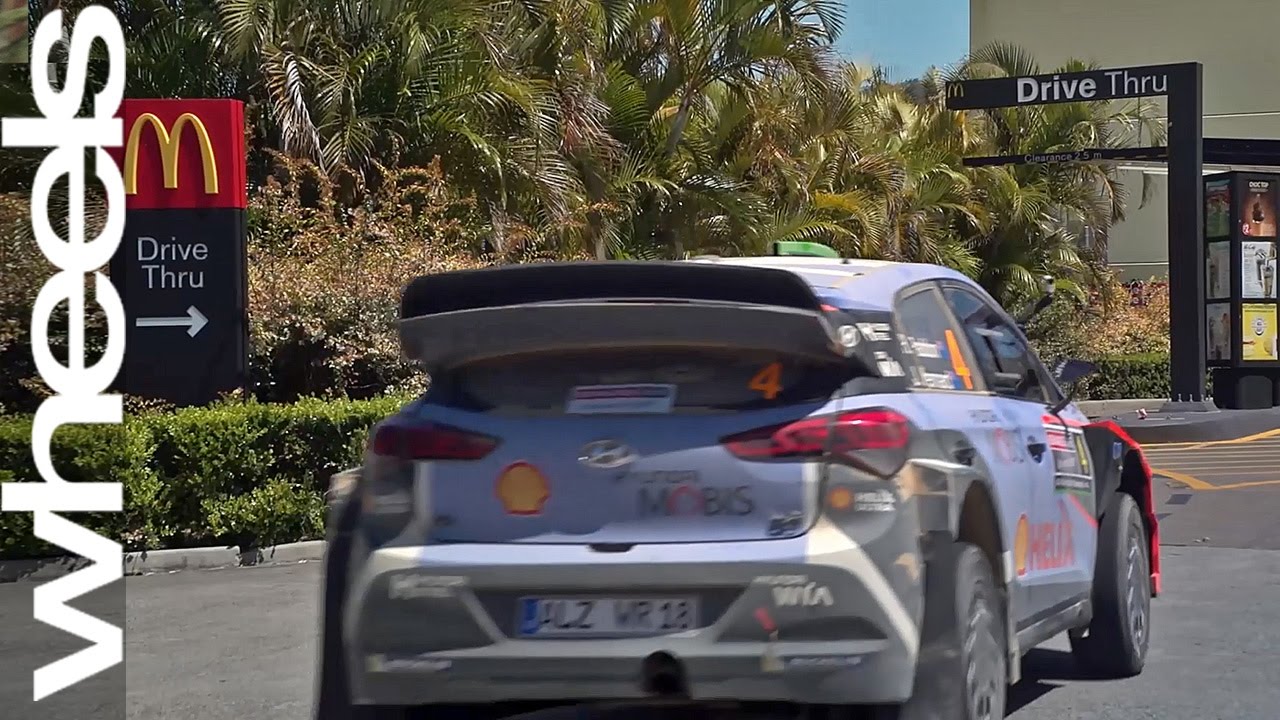Hyundai I Wrc Car Visits Mcdonald S Drive Thru Wheels Plus Wheels Australia Youtube