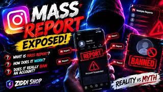 Instagram Mass Report EXPOSED 😳 | Does It Really Ban Accounts | Mass Reporting Explained Ziddi Shop