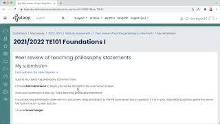 How students submit to Loop Workshop and review peers’ work
