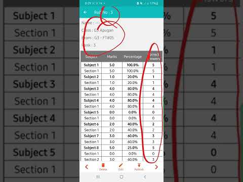 #evalbee_scan answer sheet and result