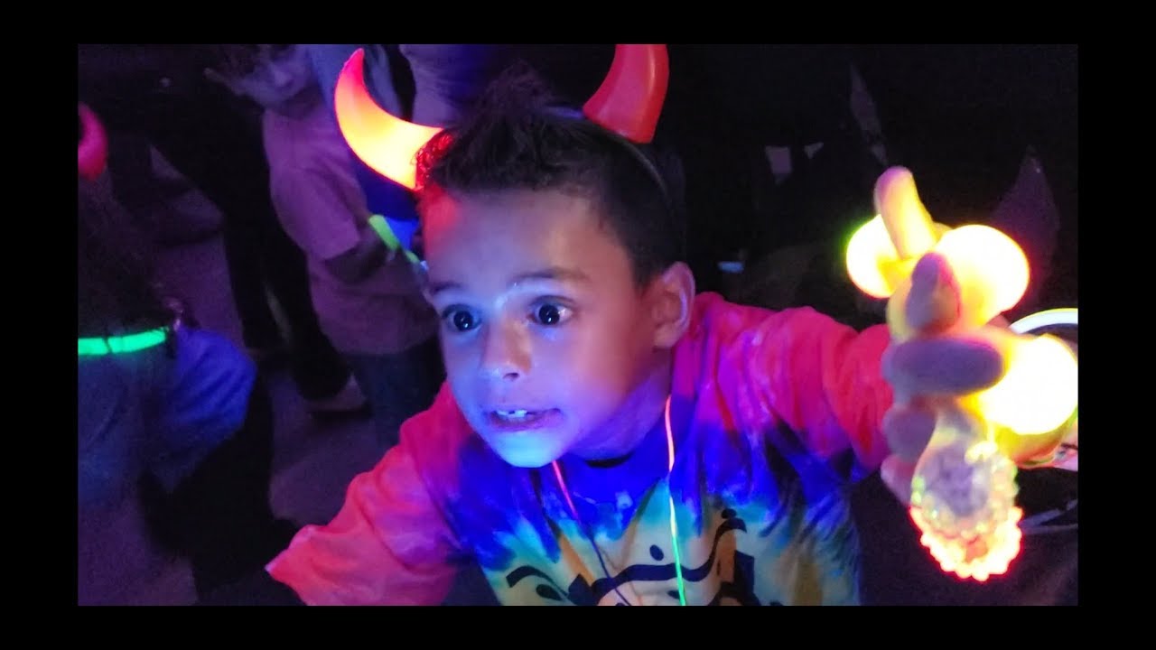 Halloween dance glow party at school YouTube