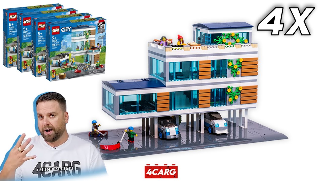 Family House MOC LEGO #60291 - City EXPANSION - V2.0 - YouTube