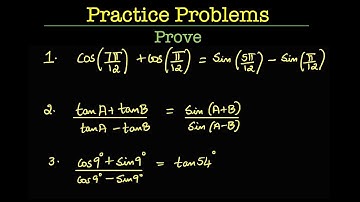 10. Application of Sum and Difference Formulas of Trigonometric Functions Sine, Cosine and Tangent