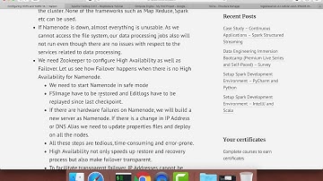 Cloudera Administration - High Availability - Overview