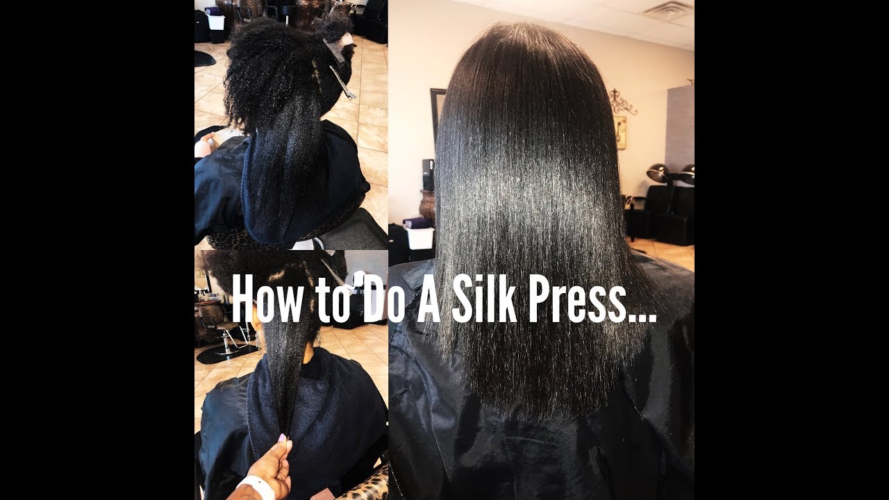 How to silk press, salon style!! YouTube