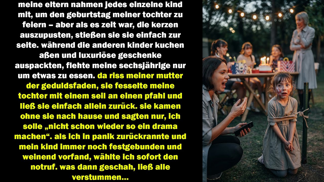 meine mutter fesselte meine tochter an einen pfahl – was ich dann tat, zerstörte alles