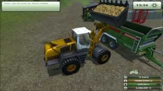 Farming simulator 2013 svuotamento letamaio mucche e spanditura letame