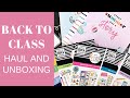 HAPPY PLANNER BACK TO CLASS | Haul & Unboxing