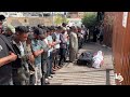 وداع وتشييع الشهيد أحمد عبد السلام الذي ارتقى باستهداف إسرائيلي في خان يونس جنوب قطاع غزة