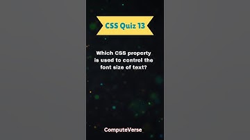 CSS Quiz 13:Understanding CSS font-size Property..!! #shorts #css