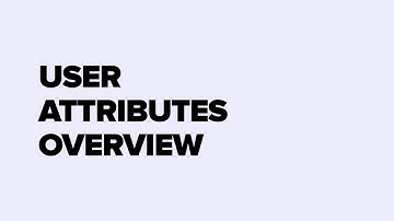 User Attributes | How you can use them ?