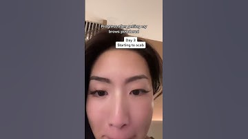 my EYEBROWS look crazy?! getting microbladed #shorts