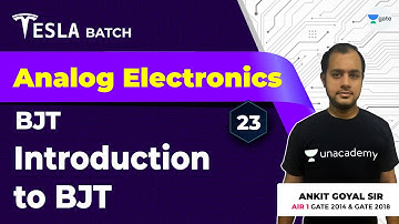Introduction to BJT | BJT | Lec 23 | Analog Electronics | GATE 2021 Exam | Ankit Goyal