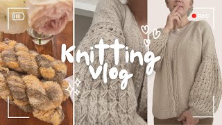 : knitting vlog |  | star jasmine cardigan | 