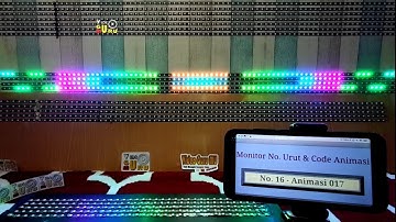 Strobo Kaca 4 Baris WiFi Text 50Animasi Edisi Multi IC Ukuran 20-40ic Lebih - LED WS2811 WS2812