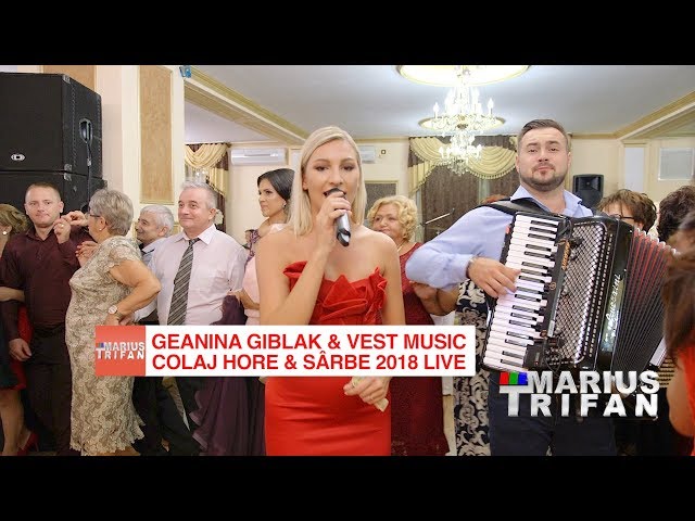 Geanina Giblak si Vest Music - Colaj HORE & SARBE LIVE 2018 nunta Corina si Augustin Pop class=