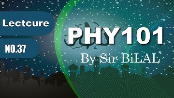 37.Phy101 Lecture no 37 | PHY101 For Final term by Sir BiLAL Kahlon