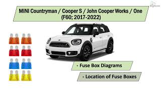 MINI Countryman Cooper S John Cooper Works One F60 2017-2022 Fuse Box Diagrams