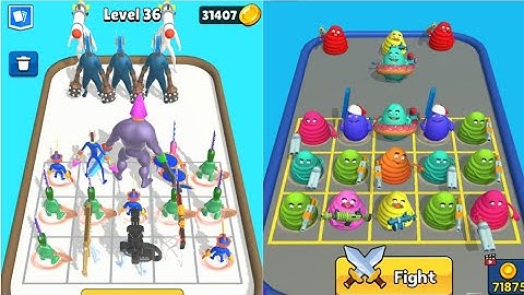 Merge Chainsaw Vs Merge Grimace Runner Max Level Gameplay