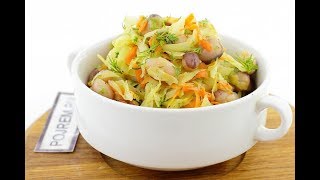 ЖАРЕНАЯ КАПУСТА С ФАСОЛЬЮ ЖАРЕНАЯ КАПУСТА С ФАСОЛЬЮ