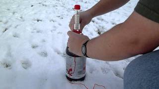 Christmas morning Mentos-and-diet-cola reaction @Attoparsec