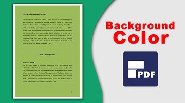 How to add Background Color in PDF document using pdfelement