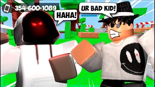 I Put My Phone Number In My Name Part 2.. Roblox Bedwars