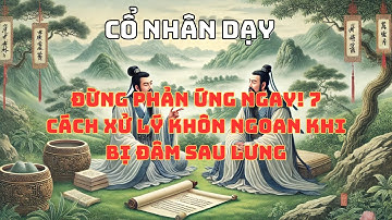 Cổ Nhân Dạy: Đừng Phản Ứng Ngay! 7 Cách Xử Lý Khôn Ngoan Khi Bị Đâm Sau Lưng
