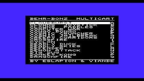 Behr Bonz VIC-20 menu update