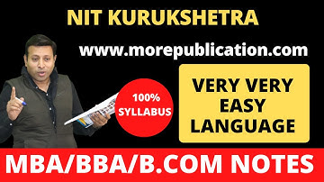 MBA BOOKS/NOTES NIT K|NIT KURUKSHETRA|EASY LANGUAGE|BBA NOTES/BOOKS|BCOM NOTES/BOOKS|