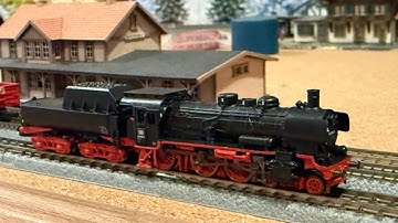 Marklin 88909 Z Scale Cl 038 Steam Locomotive Test Run at z.scale.hobo 10.25.2025