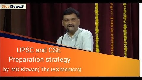 UPSC Preparation Strategy | MD Rizwan Sir | Geography | Hyderabad Seminar | Neostencil