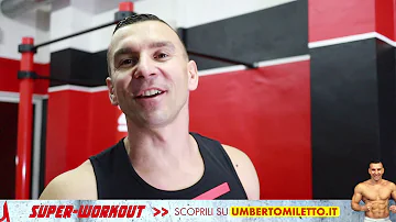 Come allenamento con la barra trazioni?