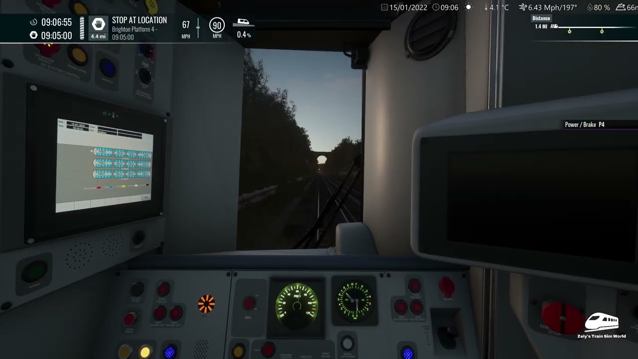 TSW 6 Gatwick Express | London Victoria - Brighton in 6 Mins (Chasing Yellows) (Full Cab POV) (4K)