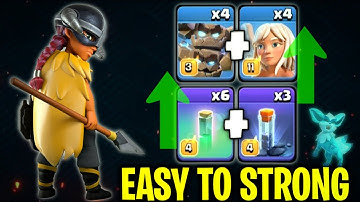 Easy To Strong Strategy For Th18 | Rc Charge with Meteor Golem, x3 Totem Spell Is insane! Coc