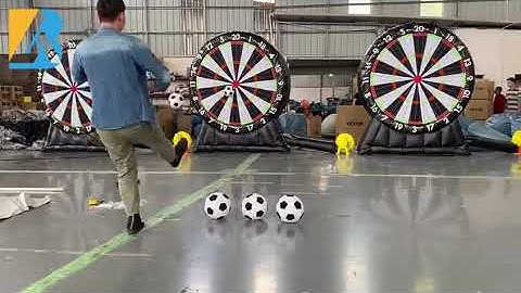 Football Target Game Giant Inflatable Velcro Soccer Dart Board from Chinese Factory